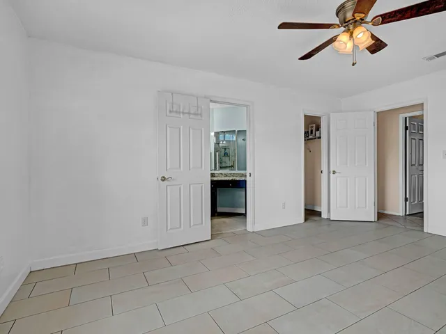 a view of small space with racks on the wall