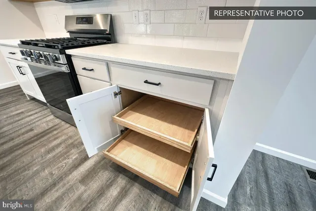 a utility room with washer and dryer