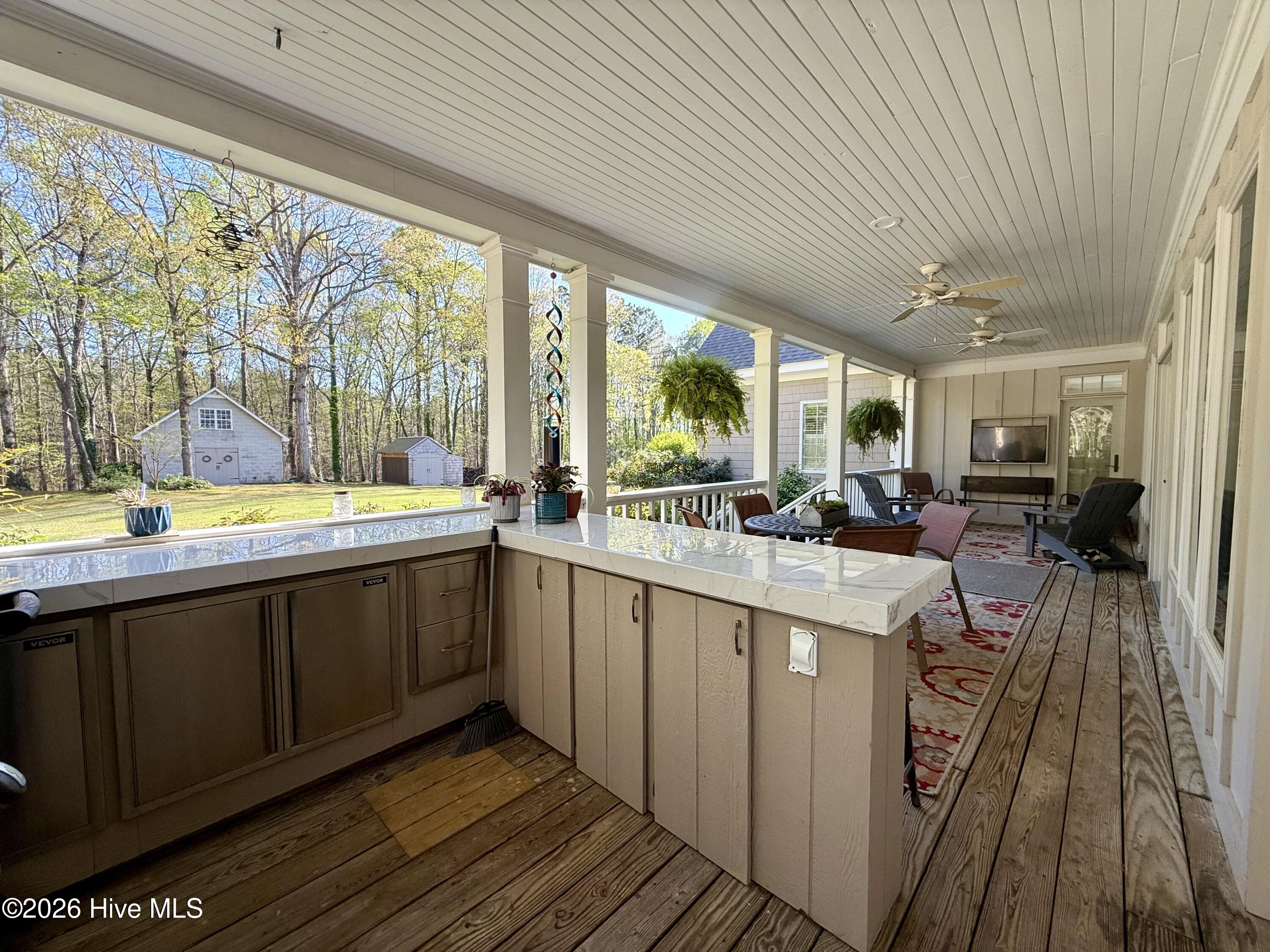 1285 Bear Grass Road Williamston, NC 27892 - Photo 39 of 130 Outdoor Kitchen Area