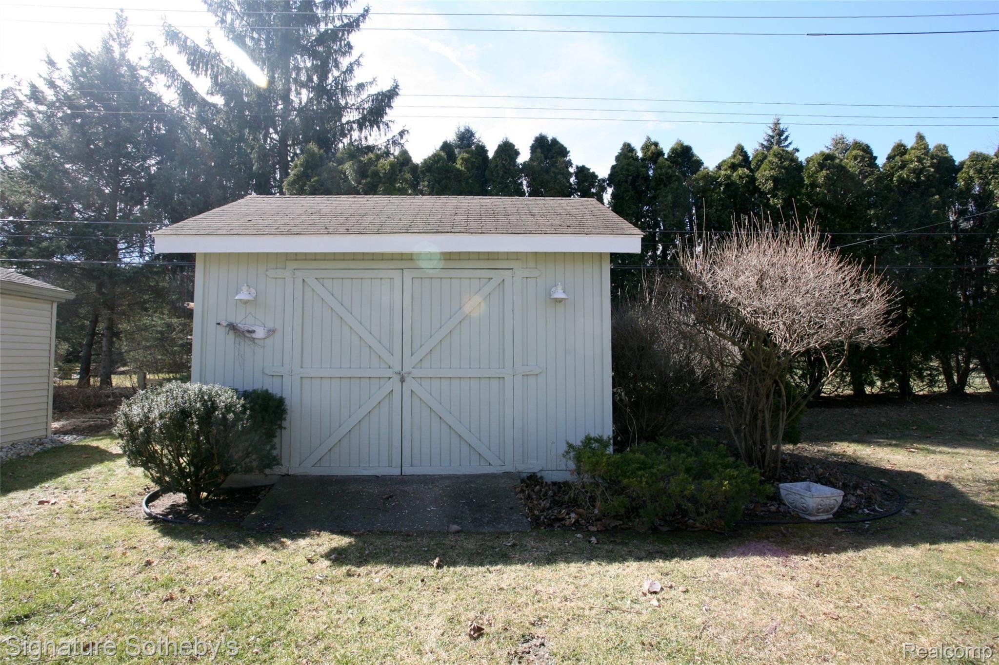 Large Shed Included 