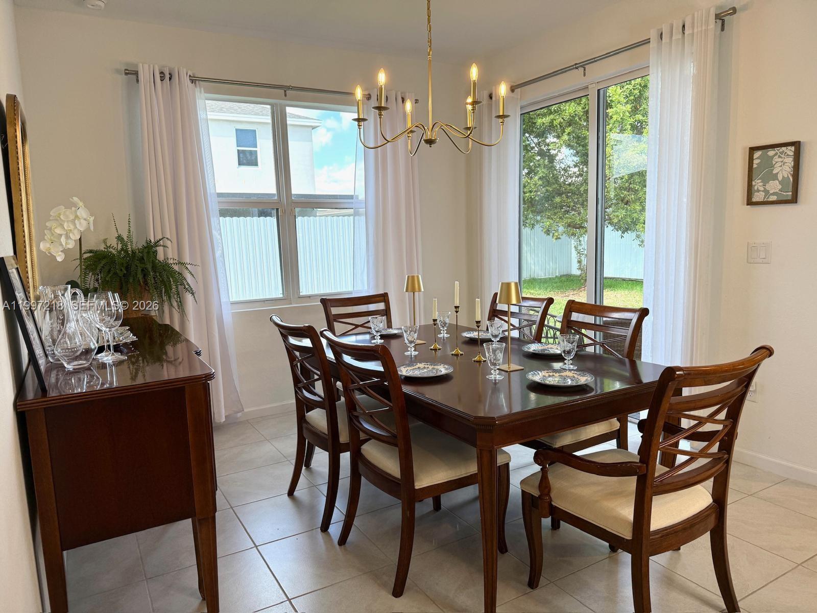13233 Southwest 272nd Street Homestead, FL 33032 - Photo 8 of 21 a view of a dining room with furniture window and outside view
