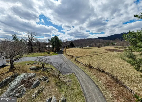 a view of a yard with cars