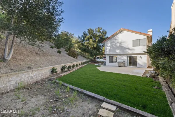 a view of an outdoor space and a yard