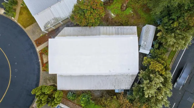 a picture of city view with outdoor seating