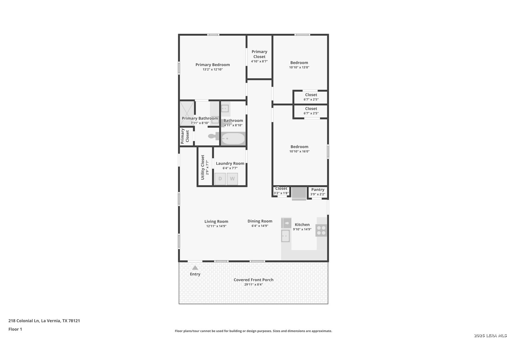 218 Colonial Lane La Vernia, TX 78121 - Photo 46 of 46 a picture of a floor plan
