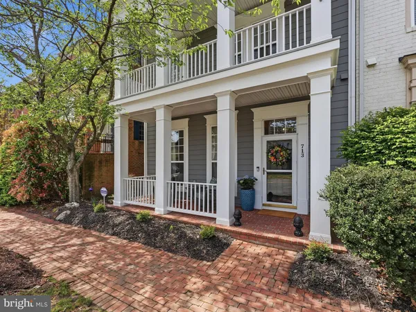 front view of a house with a porch