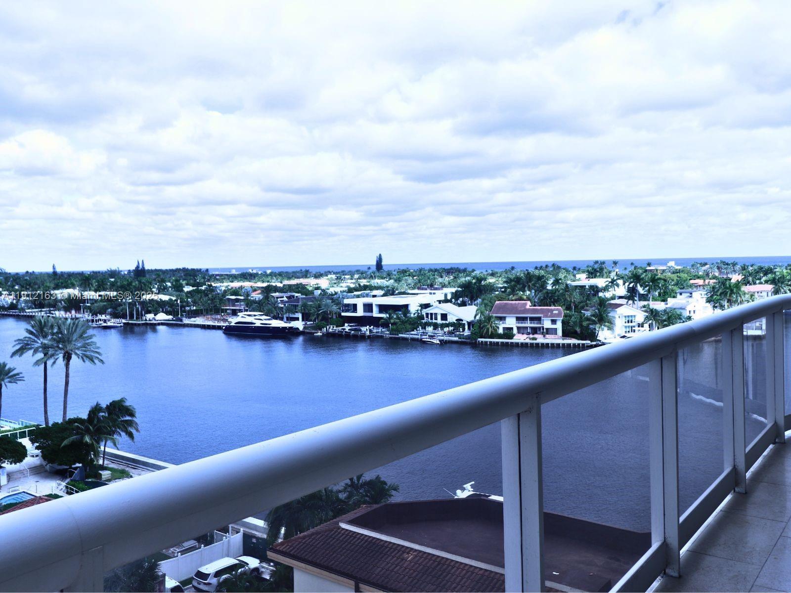 a view of a city skyline from a terrace