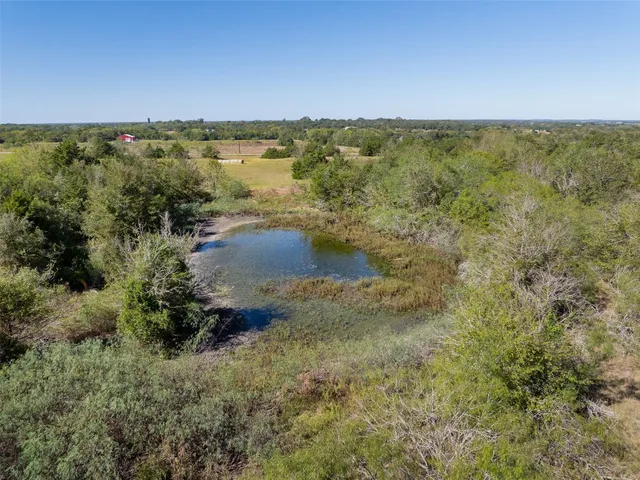 a view of a lake and mountain in the back