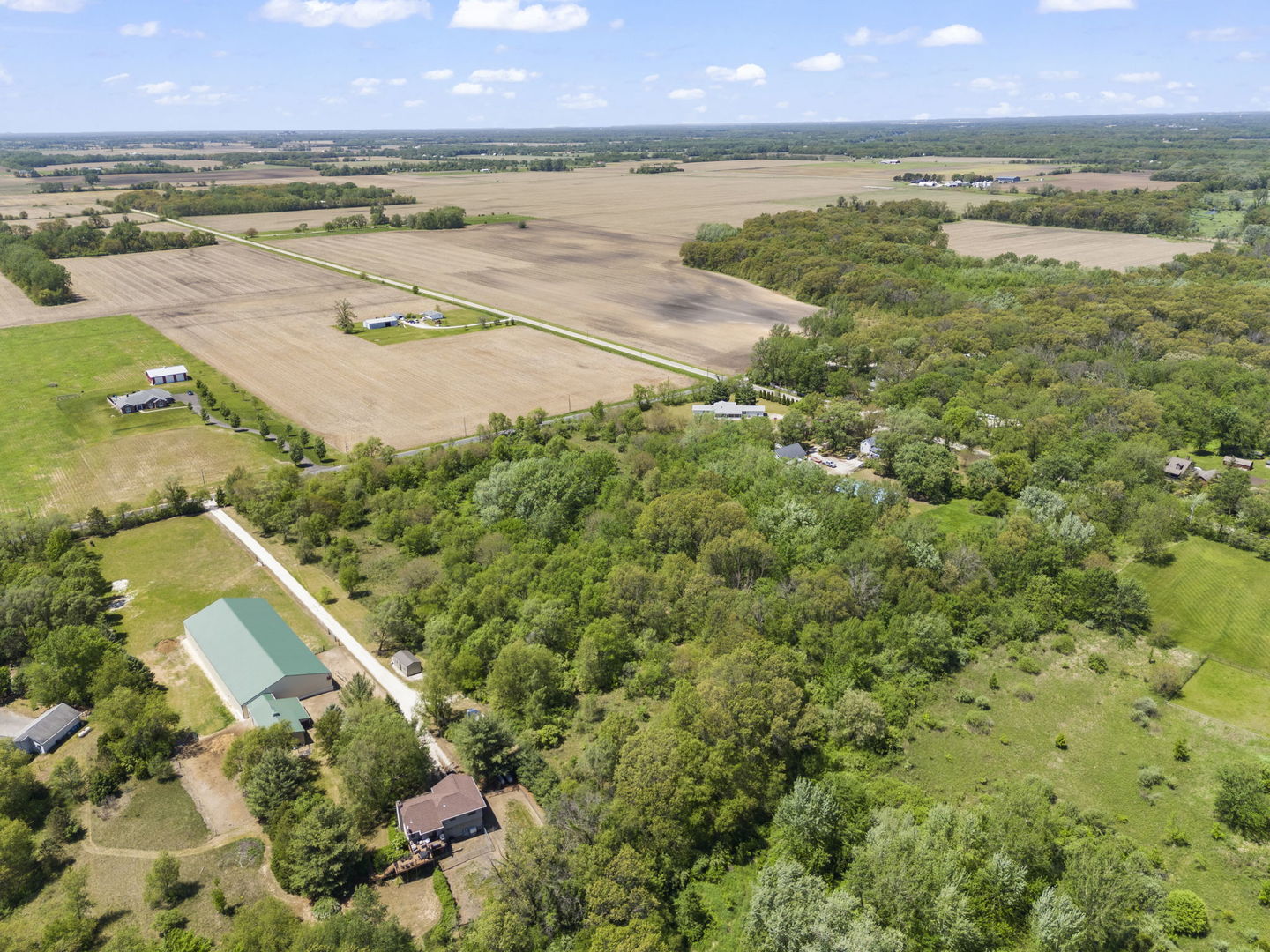 37215 Darby Road Wilmington, IL 60481 - Photo 8 of 10 an aerial view of ocean with residential house and outdoor space
