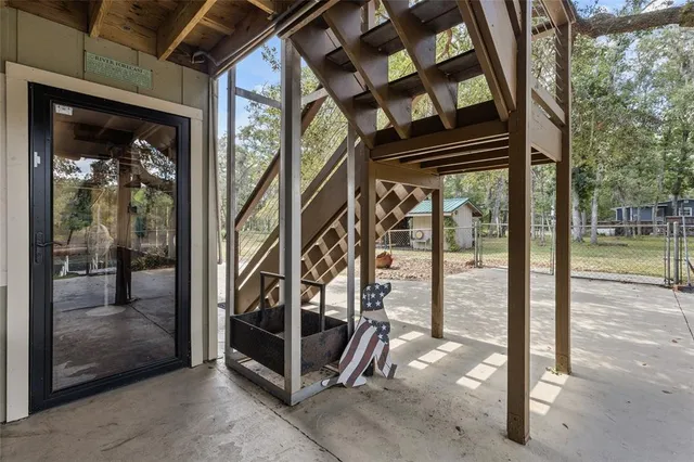 a view of an entryway door