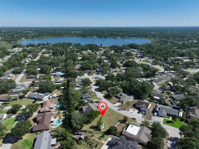 an aerial view of a city with lots of residential buildings