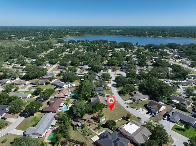 an aerial view of a city with lots of residential buildings