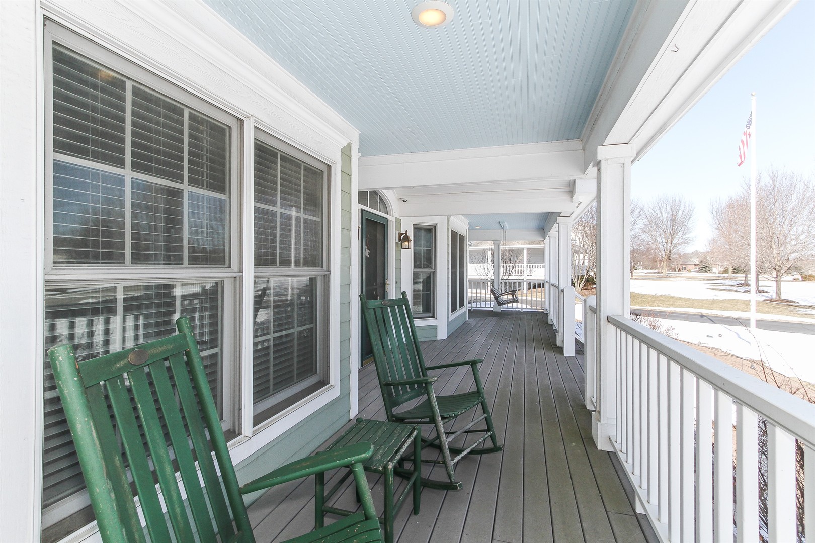 8762 Country Shire Lane Spring Grove, IL 60081 - Photo 3 of 39 a view of a balcony with chairs