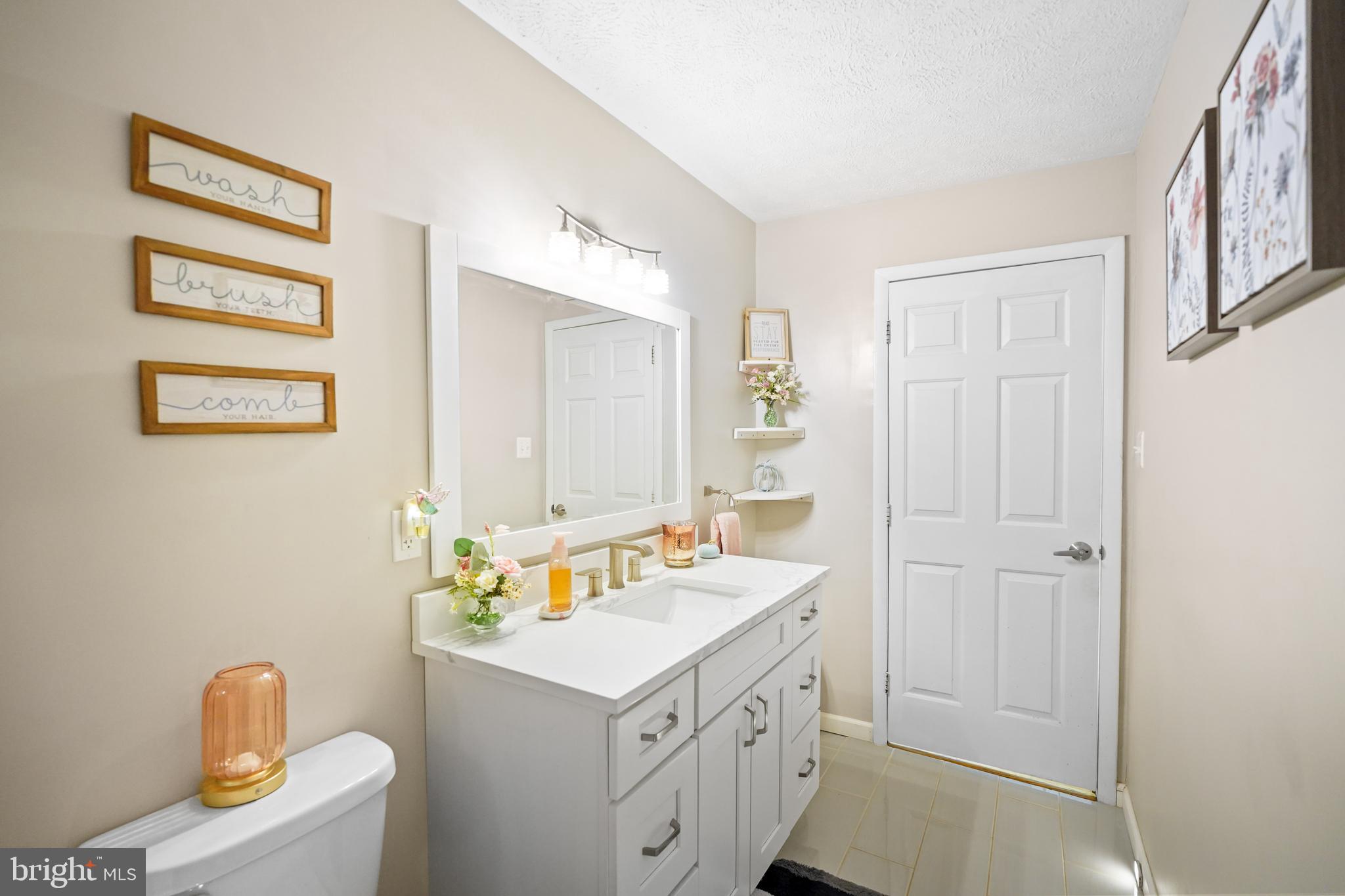10012 Ellis Road Manassas, VA 20111 - Photo 30 of 54 a bathroom with a sink a toilet and a mirror