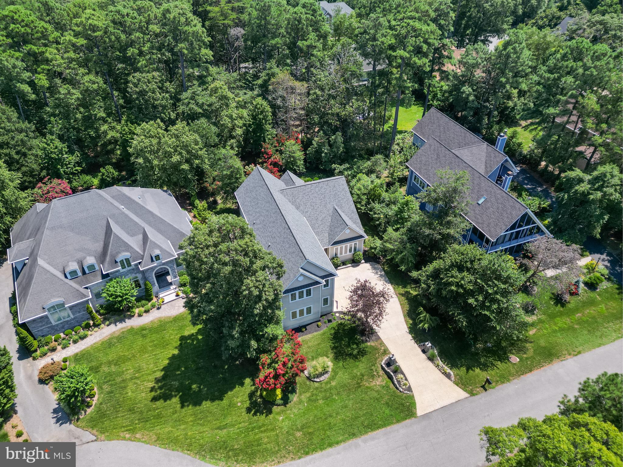 11375 Ethan Court Swan Point, MD 20645 - Photo 53 of 55 an aerial view of a house with a garden