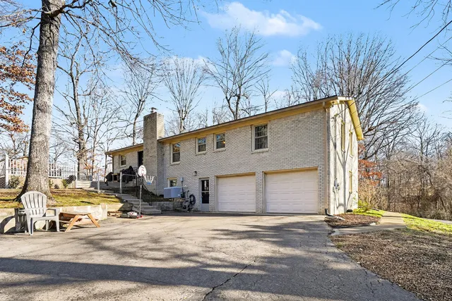 a view of a street with a building in the background