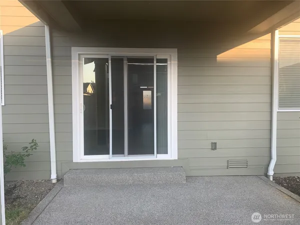 a view of a room with storage