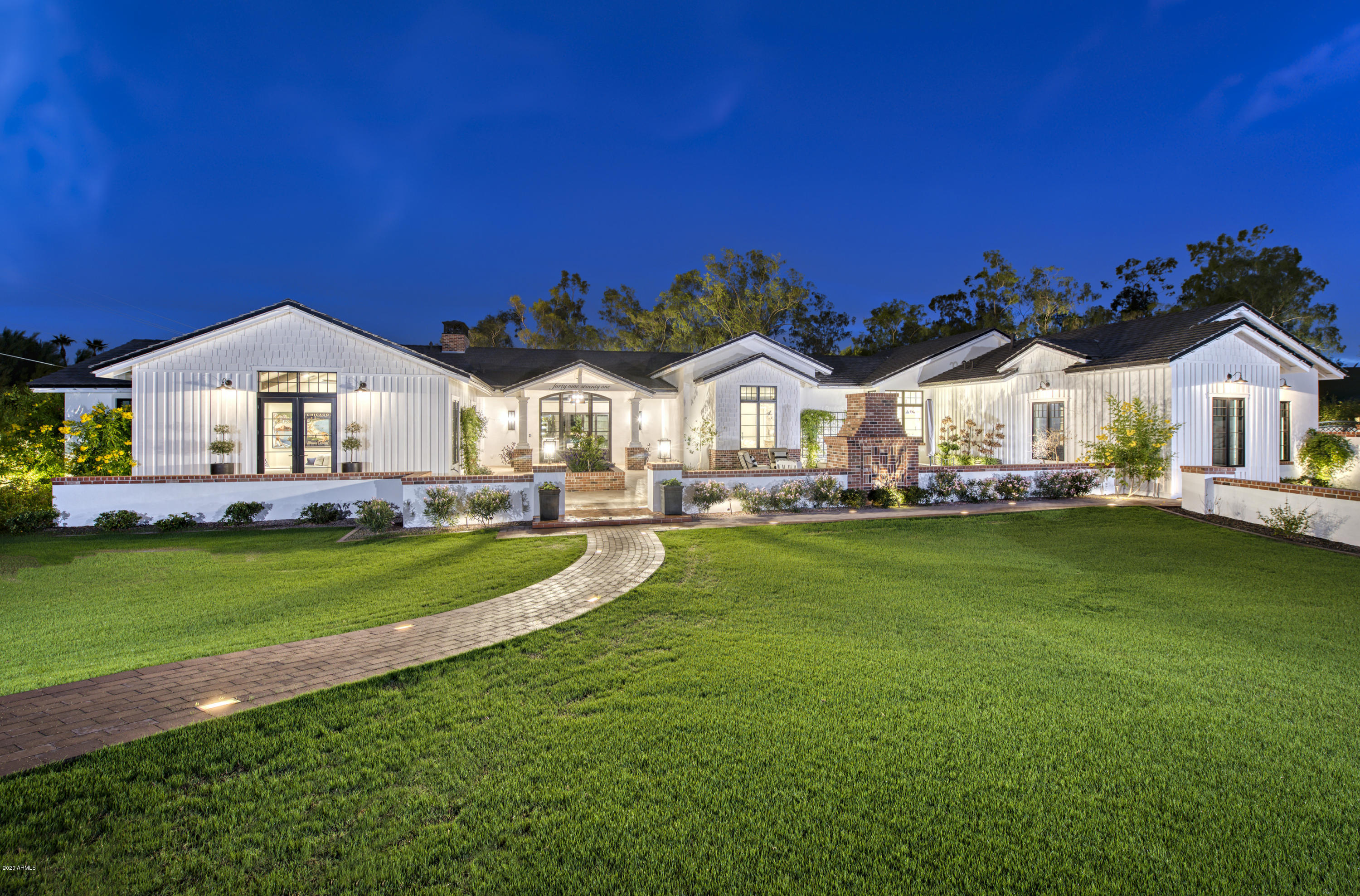 4971 East Palomino Road Phoenix, AZ 85018 - Photo 1 of 82 Front View at Twilight