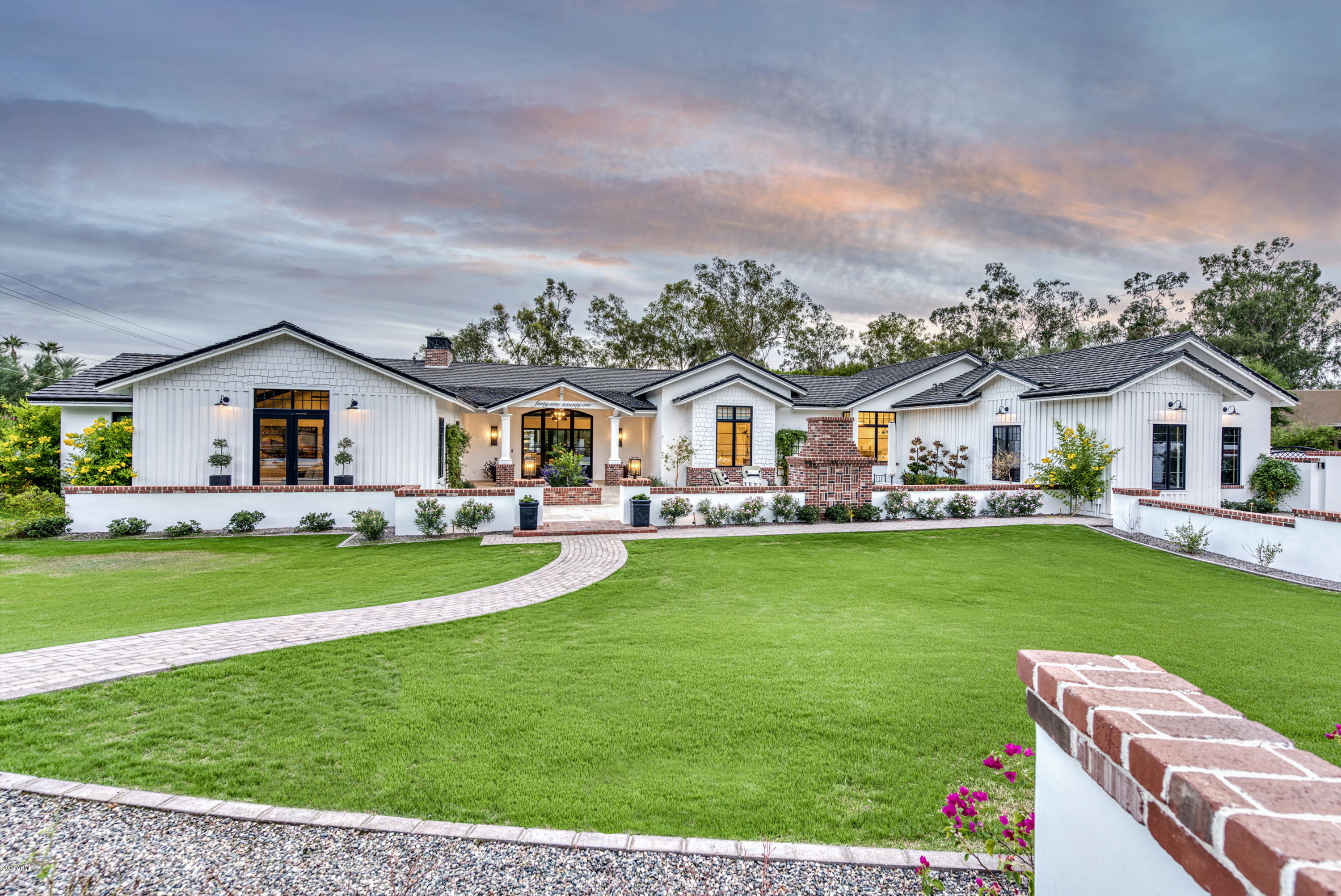 4971 East Palomino Road Phoenix, AZ 85018 - Photo 2 of 82 Front View at Sunset