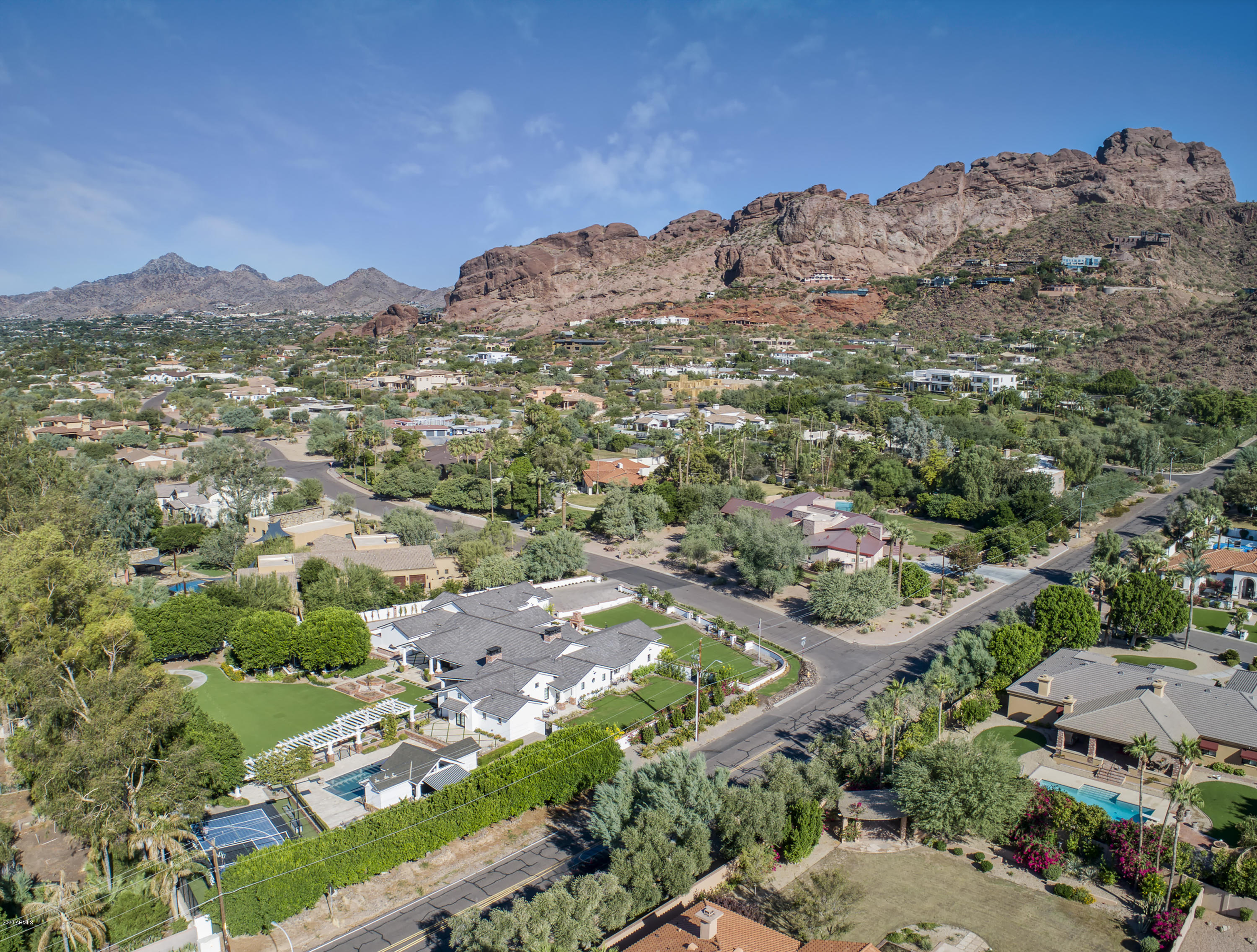 4971 East Palomino Road Phoenix, AZ 85018 - Photo 10 of 82 Aerial Lot View ~ Camelback Mtn
