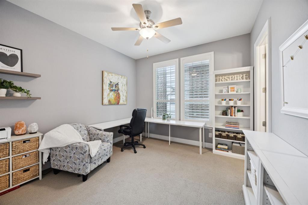 7121 Calypso Lane Frisco, TX 75036 - Photo 22 of 40 a workspace with furniture and a window