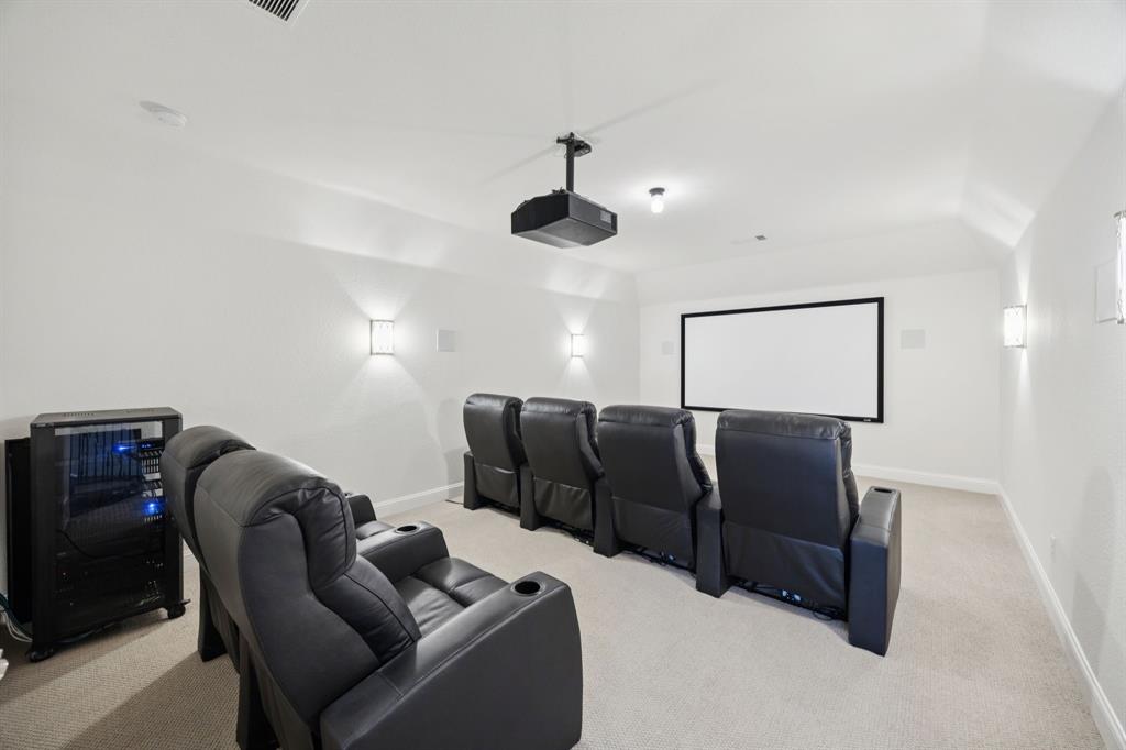 7121 Calypso Lane Frisco, TX 75036 - Photo 28 of 40 a projector room with furniture