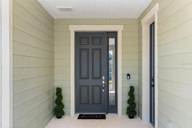 a view of an entryway door
