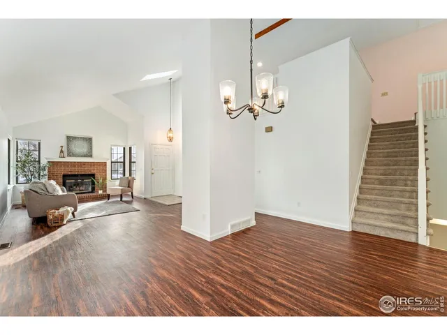 a view of livingroom with furniture and wooden floor