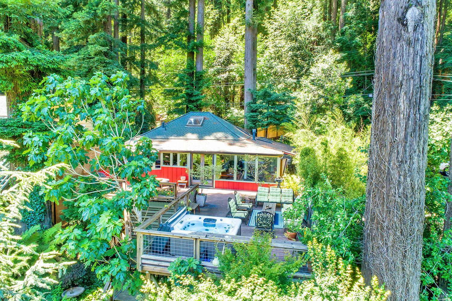 21622 Moscow Road Monte Rio, CA 95462 - Photo 1 of 1 Exterior Back Aerial.