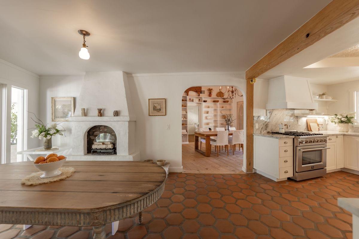 930 Fairview Road Ojai, CA 93023 - Photo 10 of 30 a living room with furniture and a fireplace