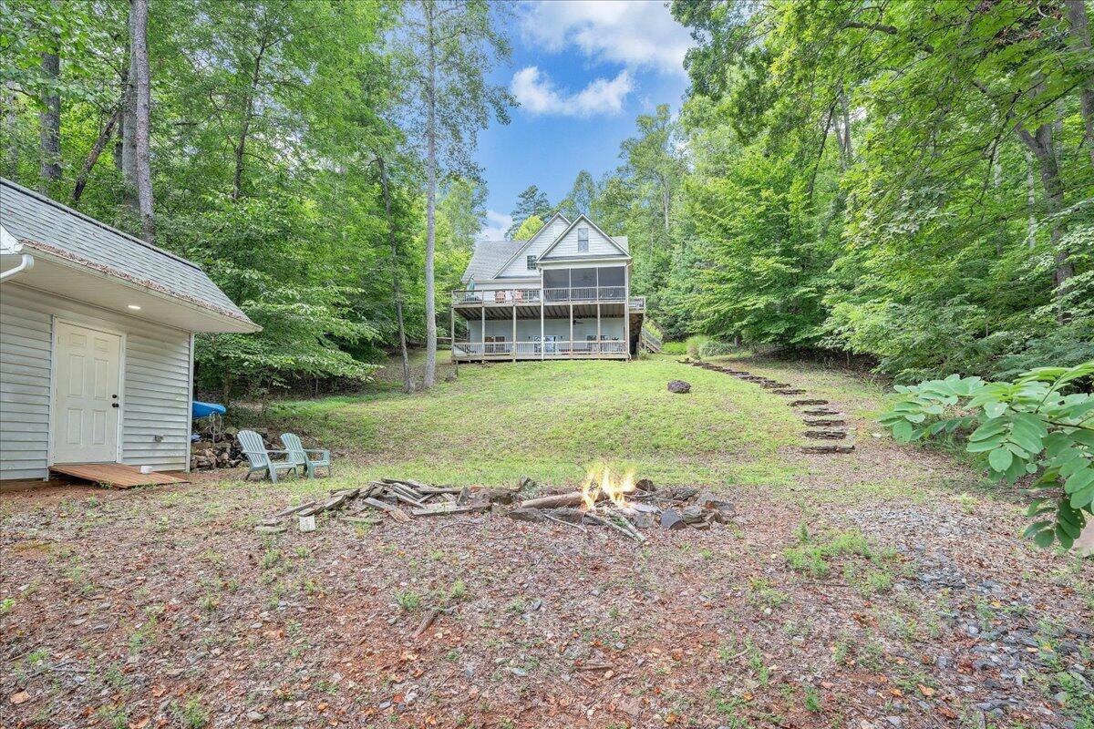 932 Clear Pointe Run Lynch Station, VA 24571 - Photo 110 of 154 a view of a house with backyard and sitting area