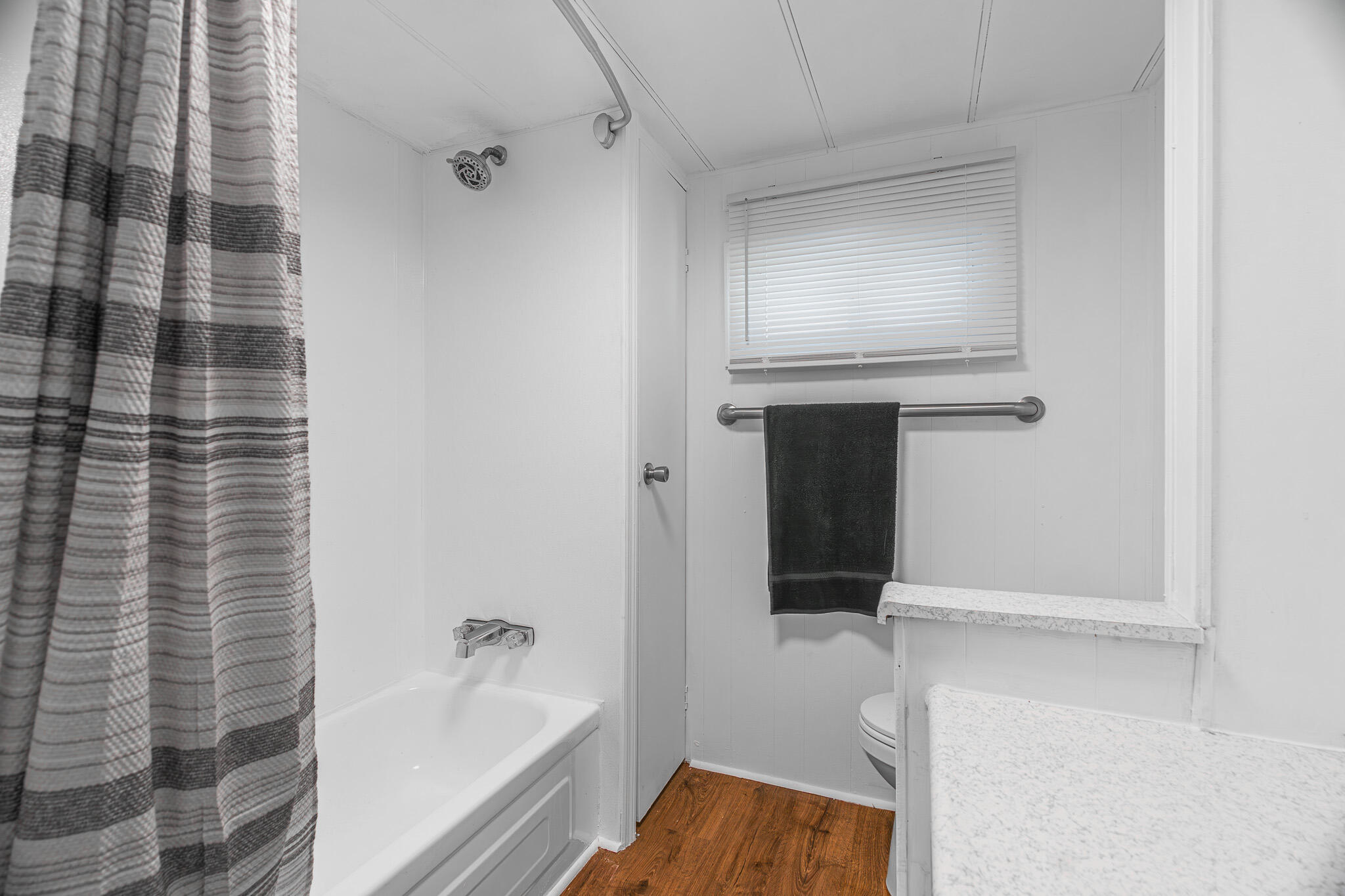 2531 Chatham Way Northeast Palm Bay, FL 32905 - Photo 17 of 28 a bathroom with a bathtub and a shower