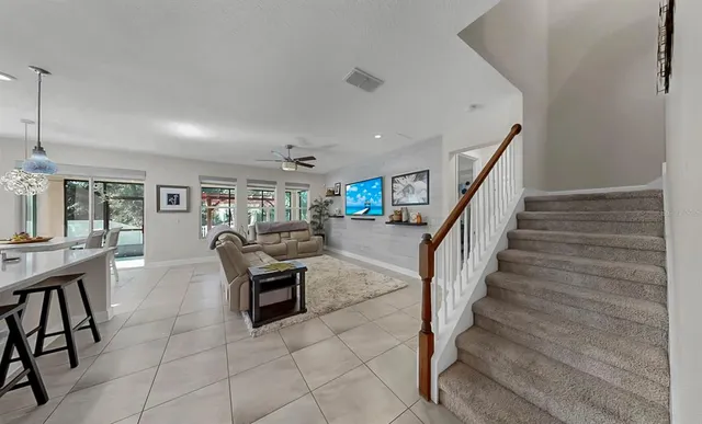 a view of livingroom with furniture and wooden floor