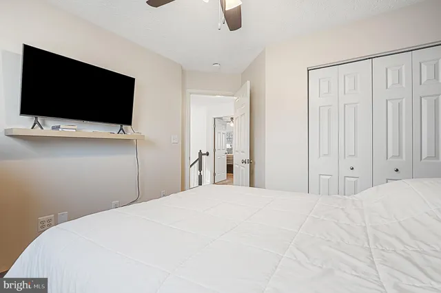 a view of a swimming pool with a yard and a garden