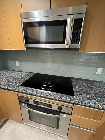 a close view of microwave stove and oven