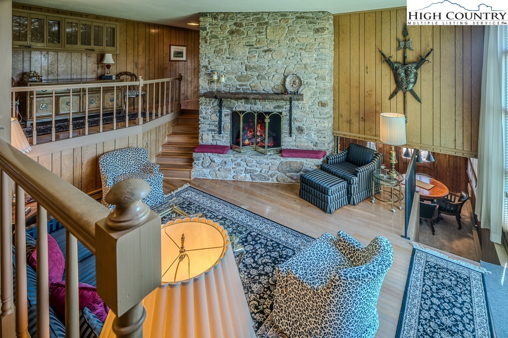 122 Hornbeam Road Boone, NC 28607 - Photo 4 of 28 a living room with furniture and a fireplace
