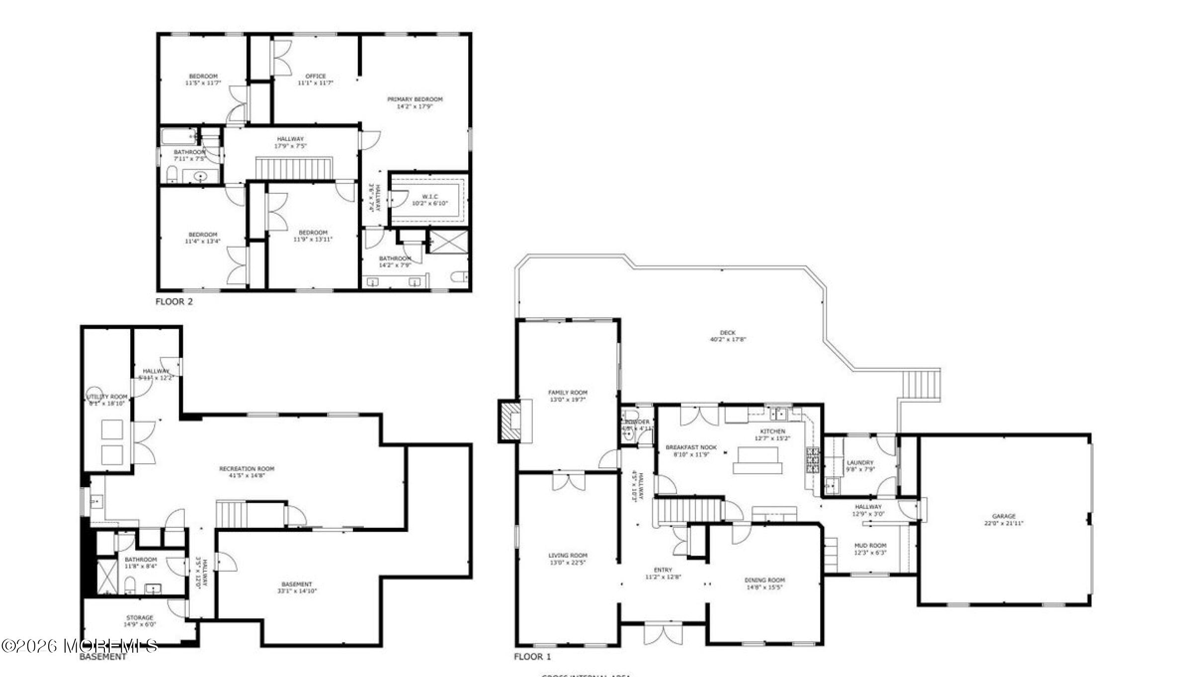 31 Huntley Road Holmdel, NJ 07733 - Photo 55 of 55 Full House Floor Plan