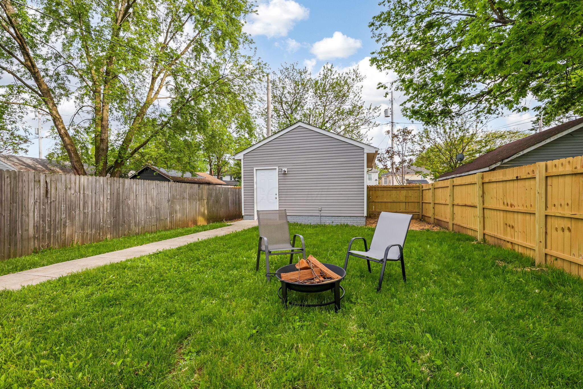 225 Reeb Avenue Columbus, OH 43207 - Photo 40 of 46 Fire pit and chairs convey so you can have a weenie/marshmellow roast the evening of your closing.
