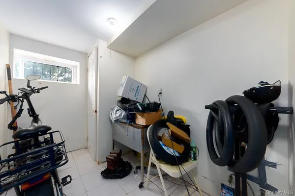 a view of room with gym equipment