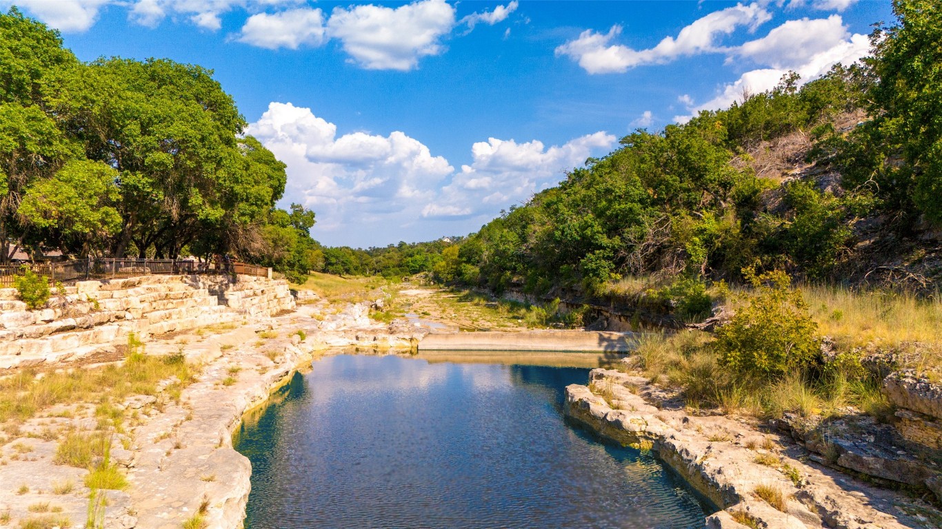 556 Cliff View-lot 53 Loop Harper, TX 78631 - Photo 40 of 40 a view of a yard with an outdoor space