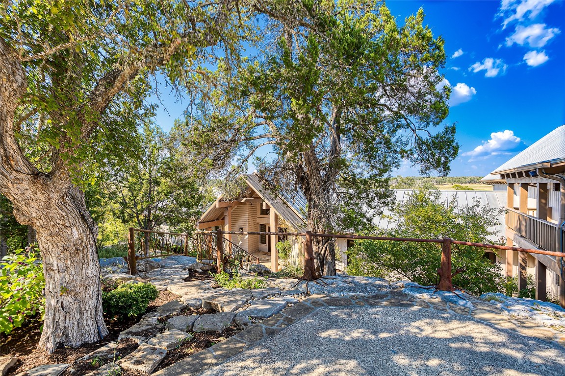 556 Cliff View-lot 53 Loop Harper, TX 78631 - Photo 4 of 40 a view of yard in front of house with trees