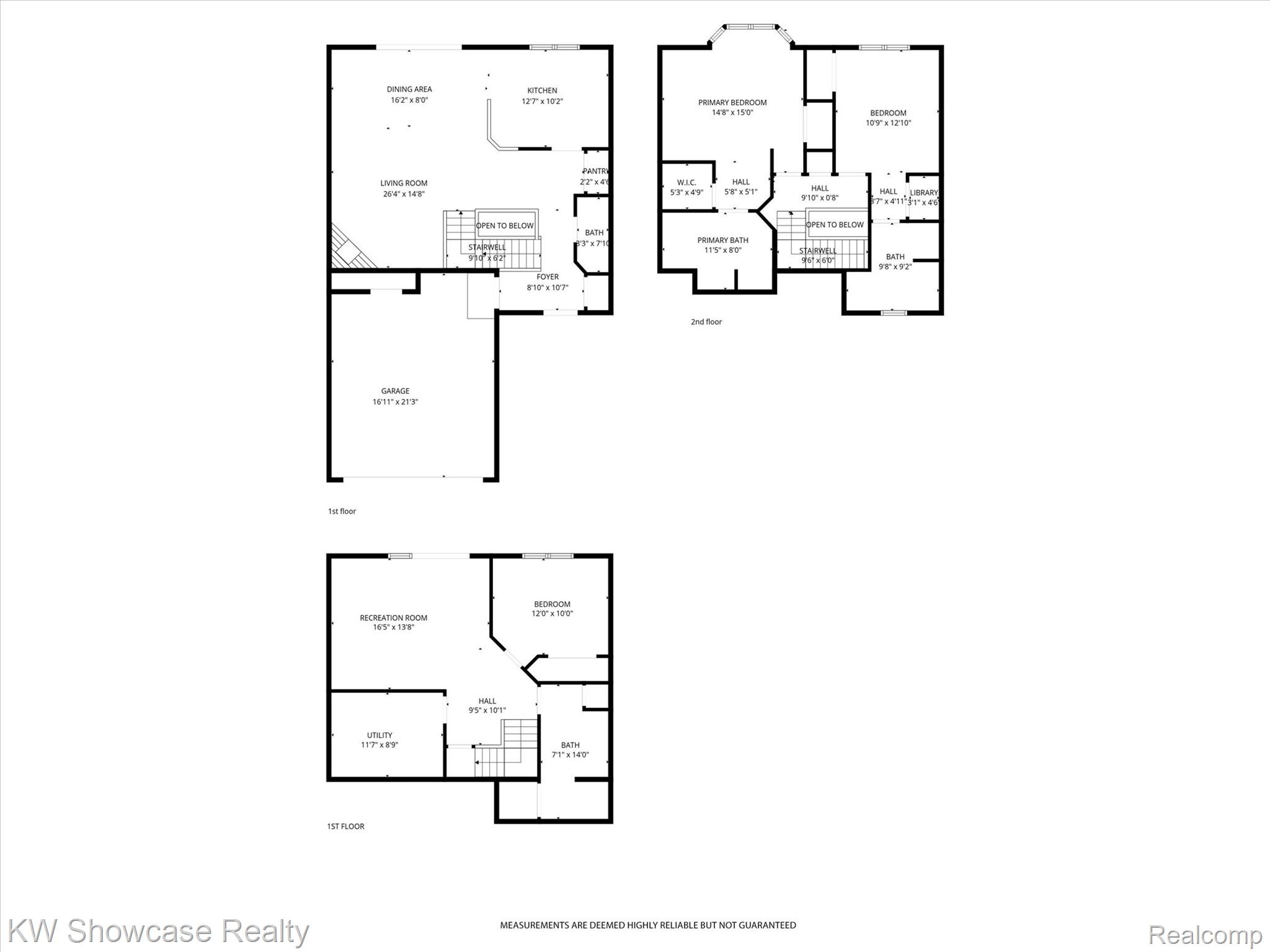 6626 Ridgeview Drive Clarkston, MI 48346 - Photo 35 of 35 The floor plans for all 3 levels.