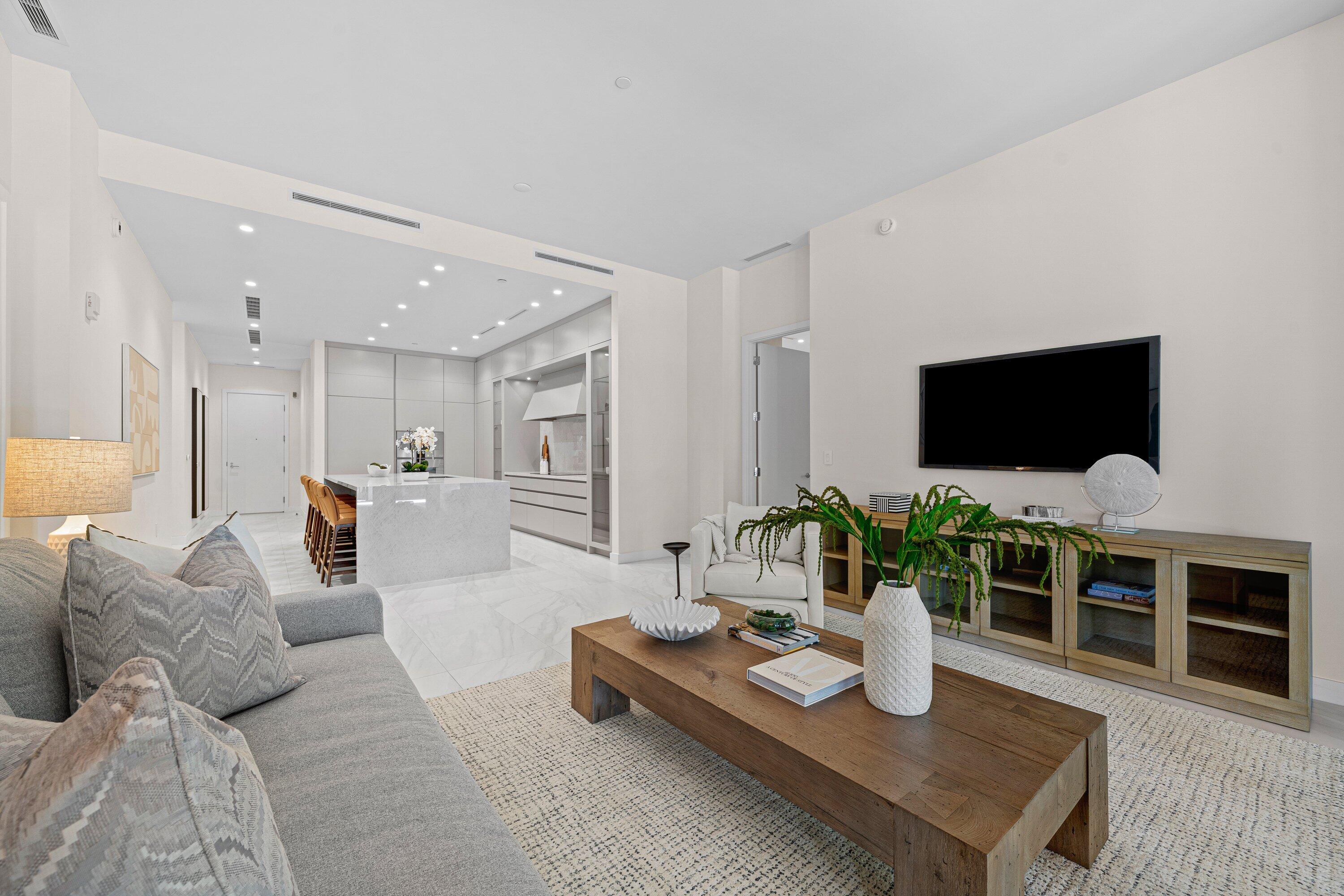 220 Southeast Mizner Boulevard, Unit 102 Boca Raton, FL 33432 - Photo 8 of 55 Living Room