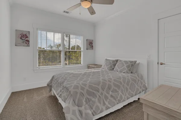 a view of a bedroom