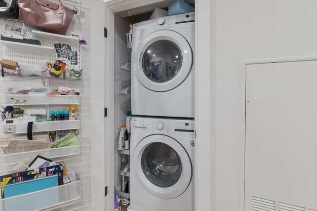 a view of roof deck with patio