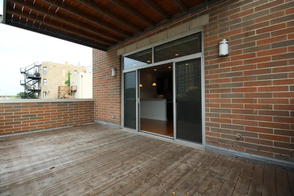 a view of a balcony