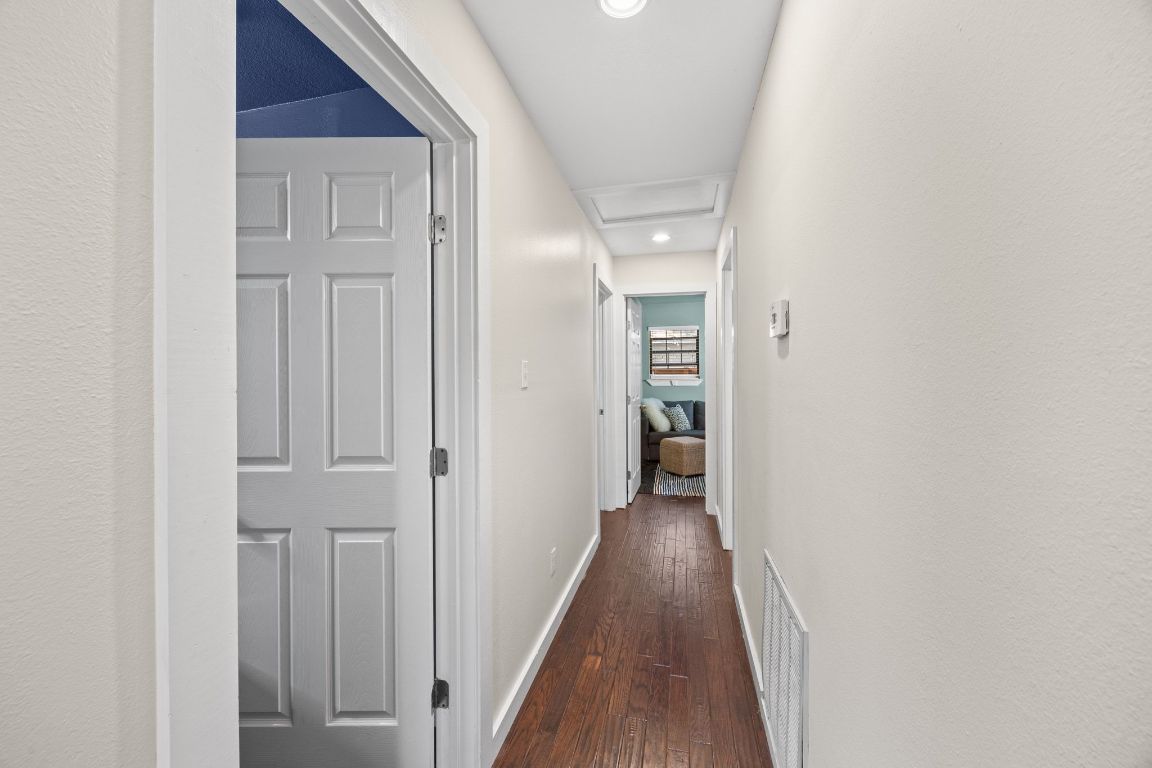 5500 Evans Avenue Austin, TX 78751 - Photo 17 of 27 a view of a hallway with wooden floor