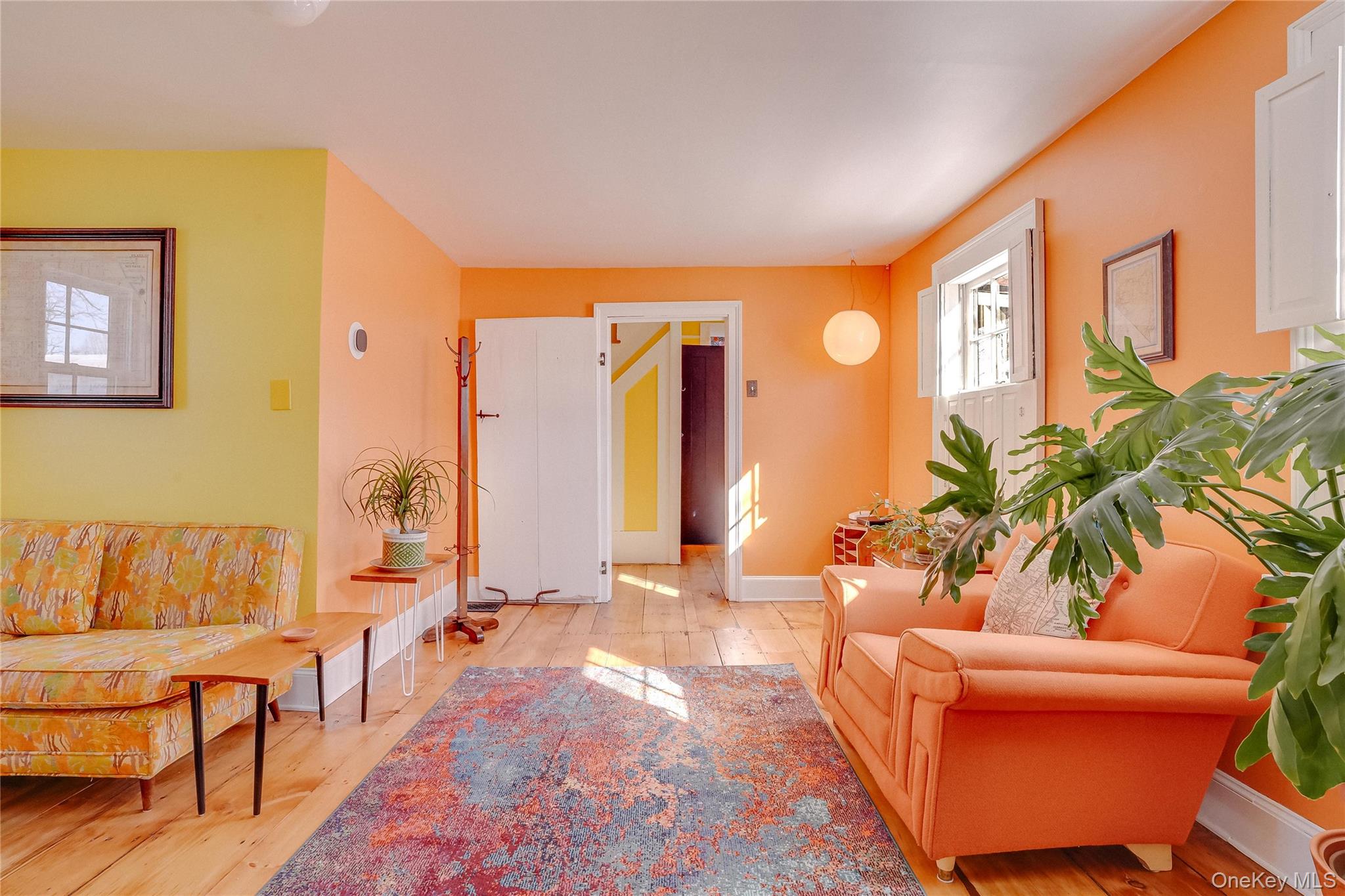 46 Union Street Montgomery, NY 12549 - Photo 10 of 38 a living room with furniture and a potted plant