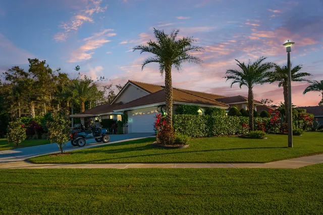 a view of a park and entertaining space