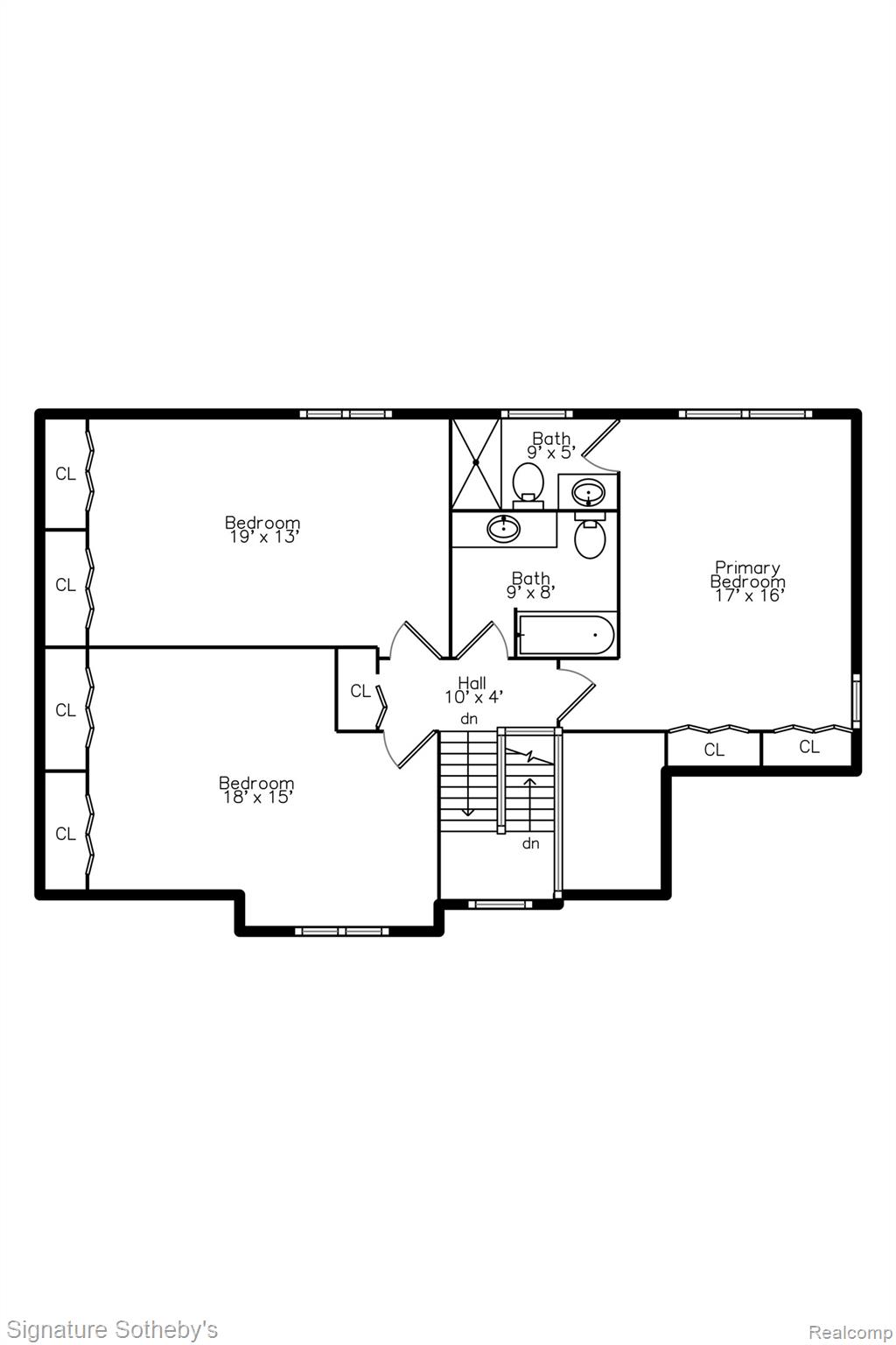 576 Ten Point Drive Rochester, MI 48309 - Photo 49 of 51 Upper Level Floor Plan